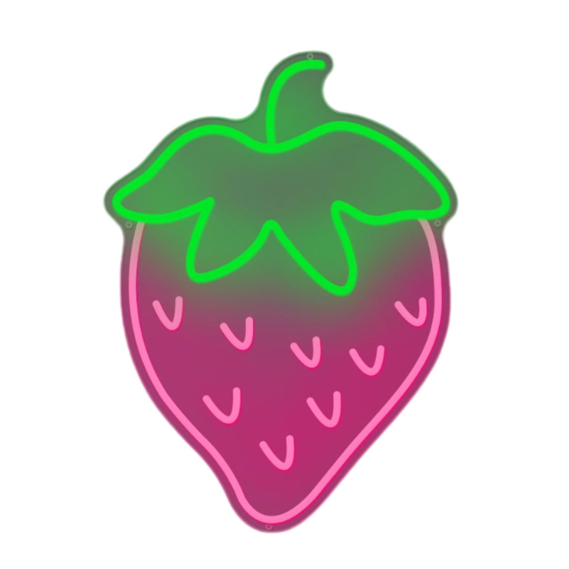 Lampu neon toko merah muda