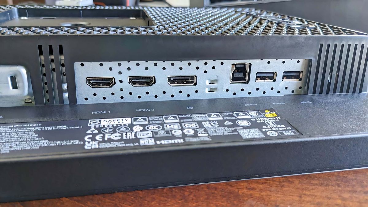 Lenovo Legion Y25-30 back ports.
