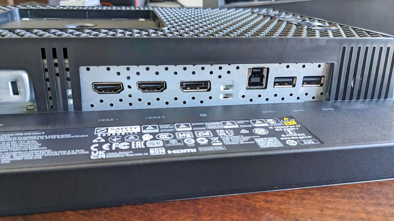 Lenovo Legion Y25-30 back ports.
