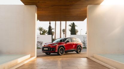 Red Toyota Rav4
