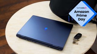 Alienware 16 Aurora gaming laptop on table