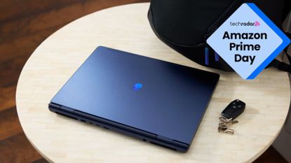 Alienware 16 Aurora gaming laptop on table
