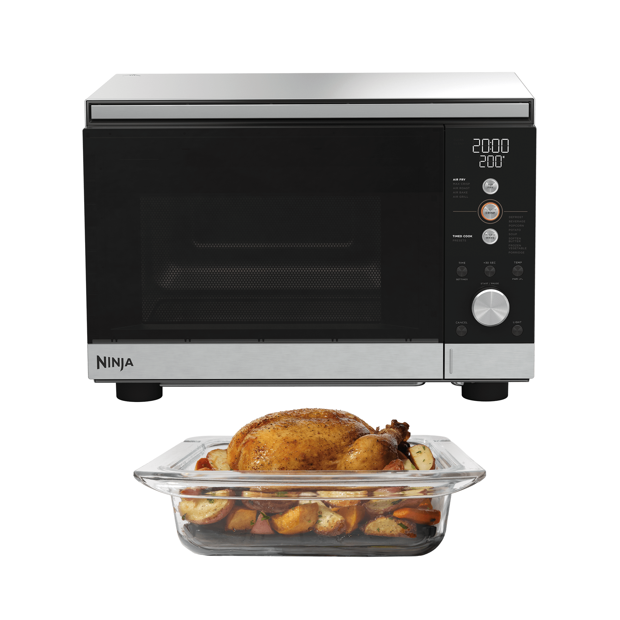 Ninja Crispi Microwave, Air Fryer &amp;amp; Oven - Silver