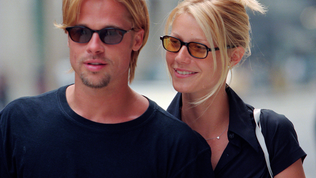 Brad Pitt and Gwyneth Paltrow on Madison Avenue, NYC