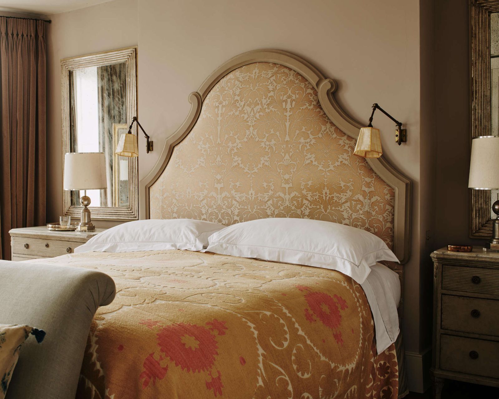 The shapely headboard trend is set to continue in 2022 Homes & Gardens