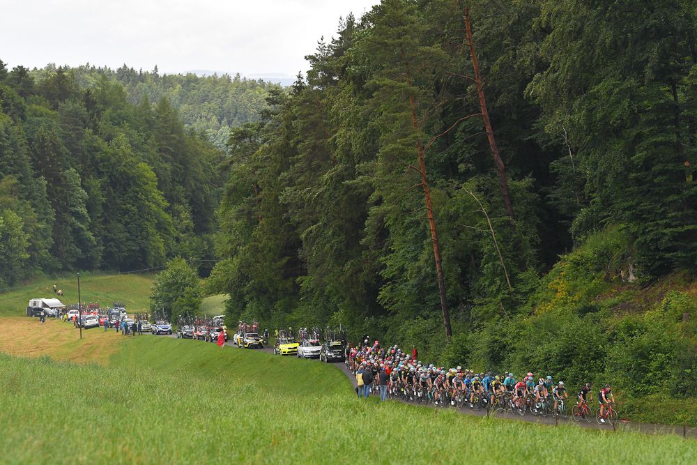 Scenery along the route of stage 3 at Tour de Suisse