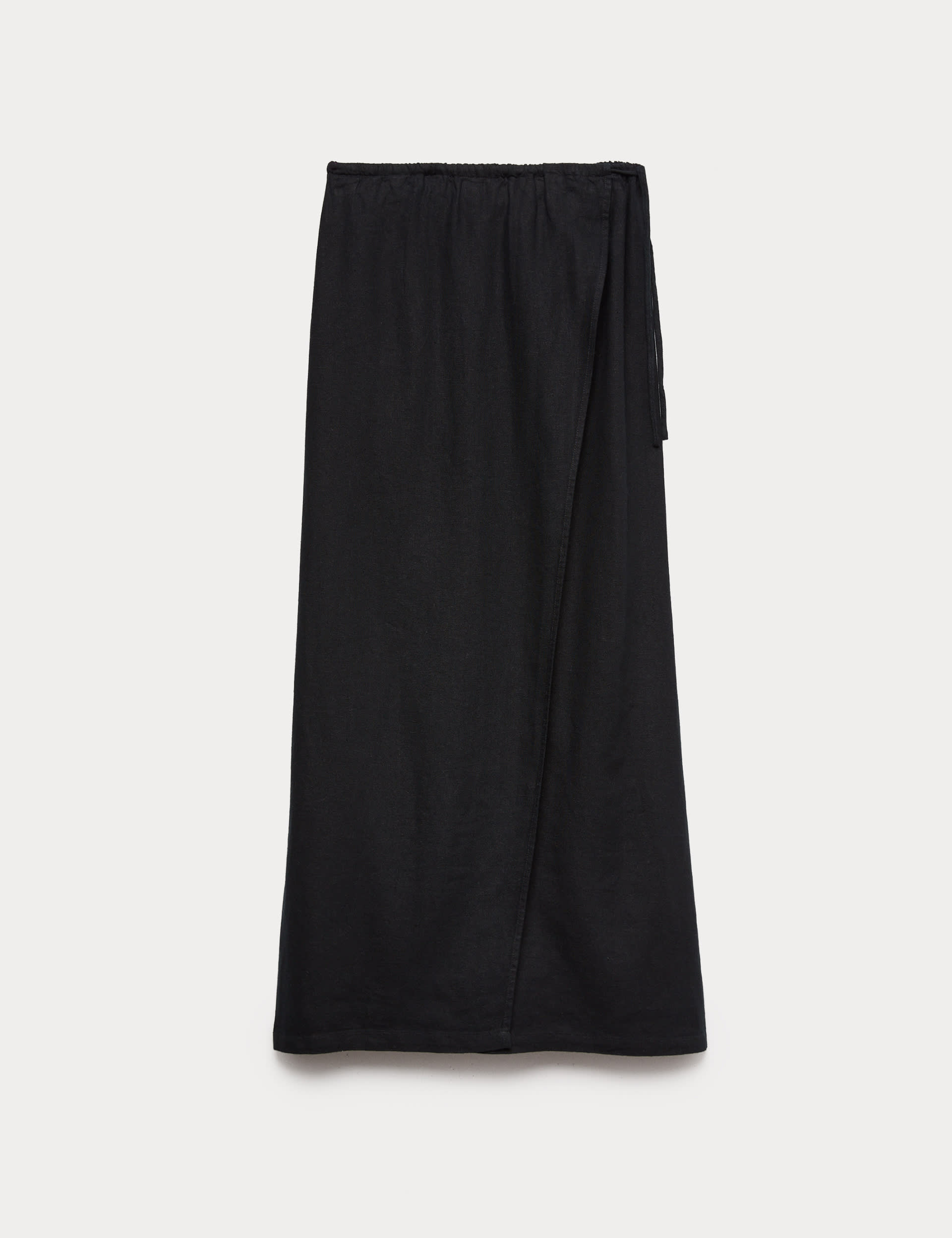 Linen Rich Maxi Wrap Skirt