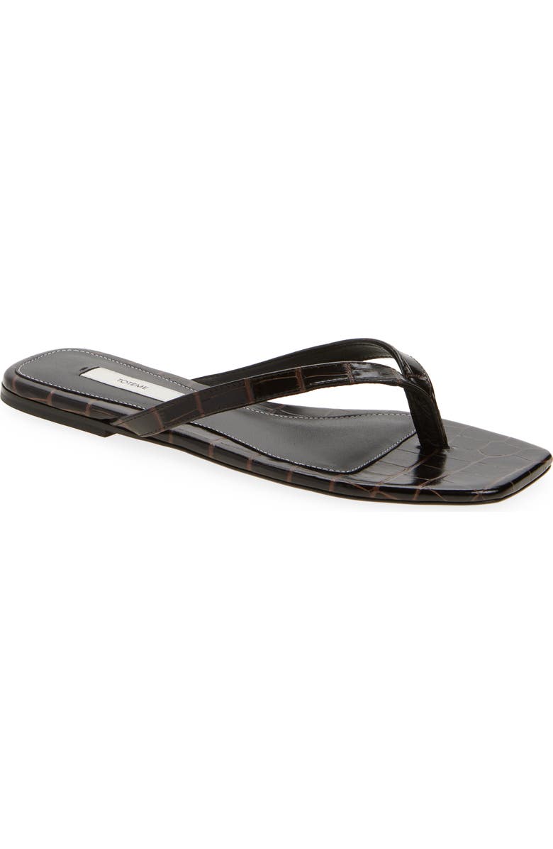 Croc Embossed Flip Flop