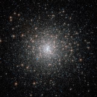 This Hubble Space Telescope image of the M15 Globular Cluster spaces about 120 light years. Over 100,000 stars make up this relic from the early years of our galaxy, and the ball of stars continues to orbit the Milky Way's center. M15 lies about 35,000 li