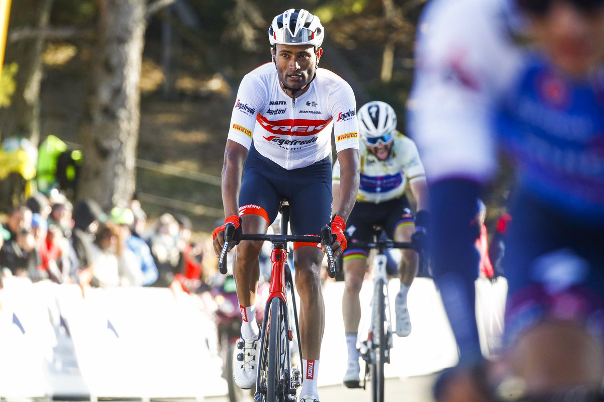Tour de la Provence 2022 7th Edition 3rd stage Manosque Montagne de Lure 1661 km 13022022 Amanuel Gebreigzabhier ERI Trek Segafredo photo Roberto BettiniSprintCyclingAgency2022