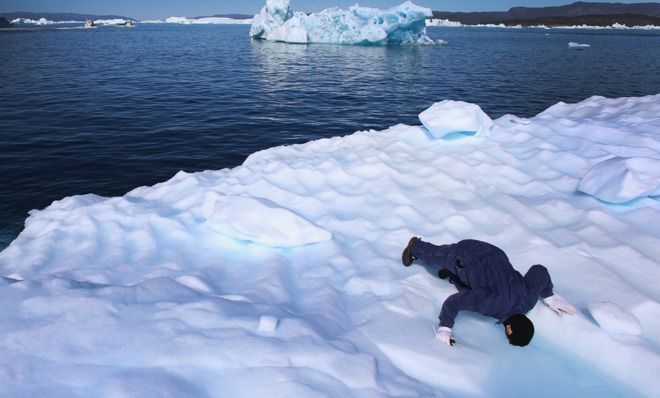 Melting glacier