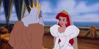 King Triton and Ariel in The Little Mermaid