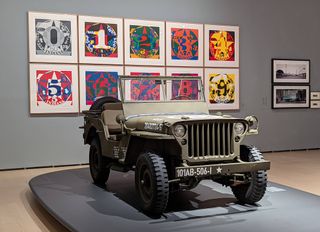 Willys MB 'Jeep', 1945, seen at Motion car exhibition at Guggenheim Bilbao, curated by Norman Foster