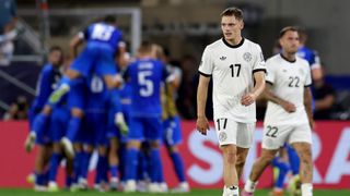 Florian Wirtz looking dejected during the recent Germany vs Slovakia 2026 FIFA World Cup qualifier