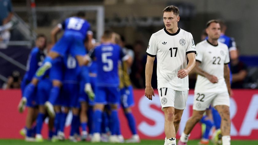 Florian Wirtz looking dejected during the recent Germany vs Slovakia 2026 FIFA World Cup qualifier