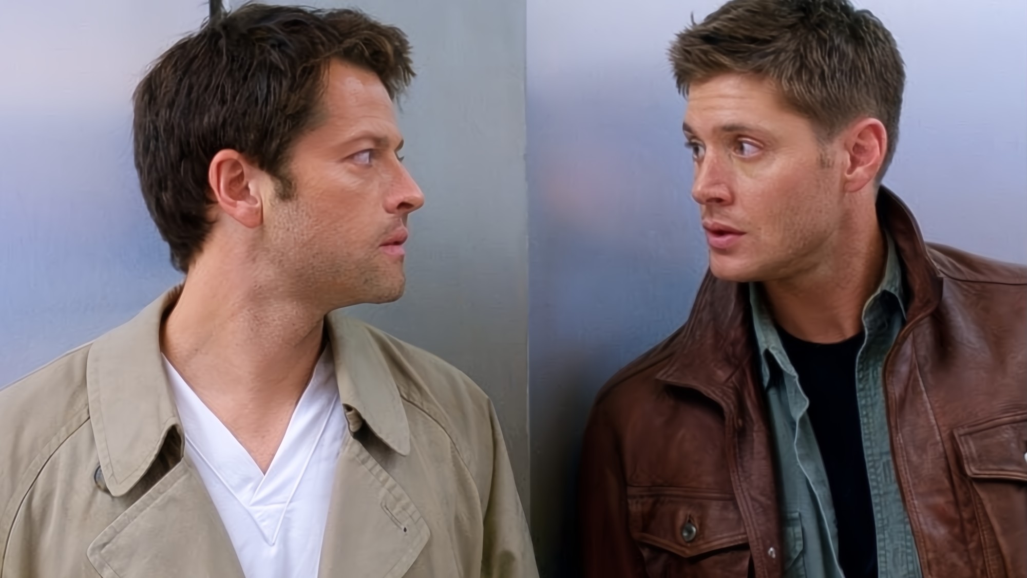 Misha Collins and Jensen Ackles in Supernatural