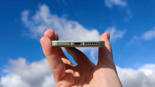 The Xiaomi 15's USB-C port