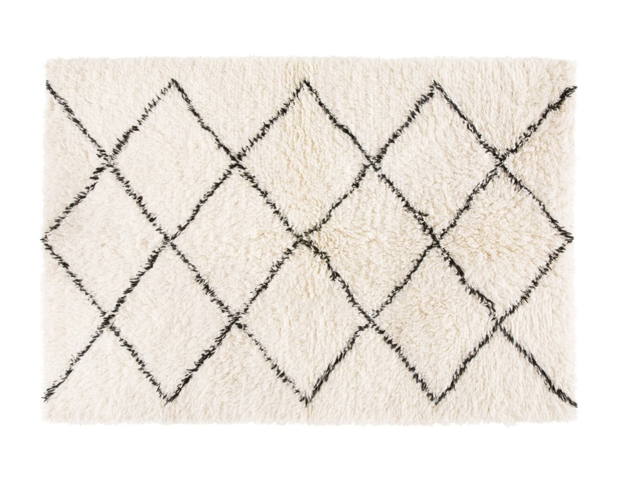Maisons du Monde Isma Grey Cotton and Wool Berber Rug
