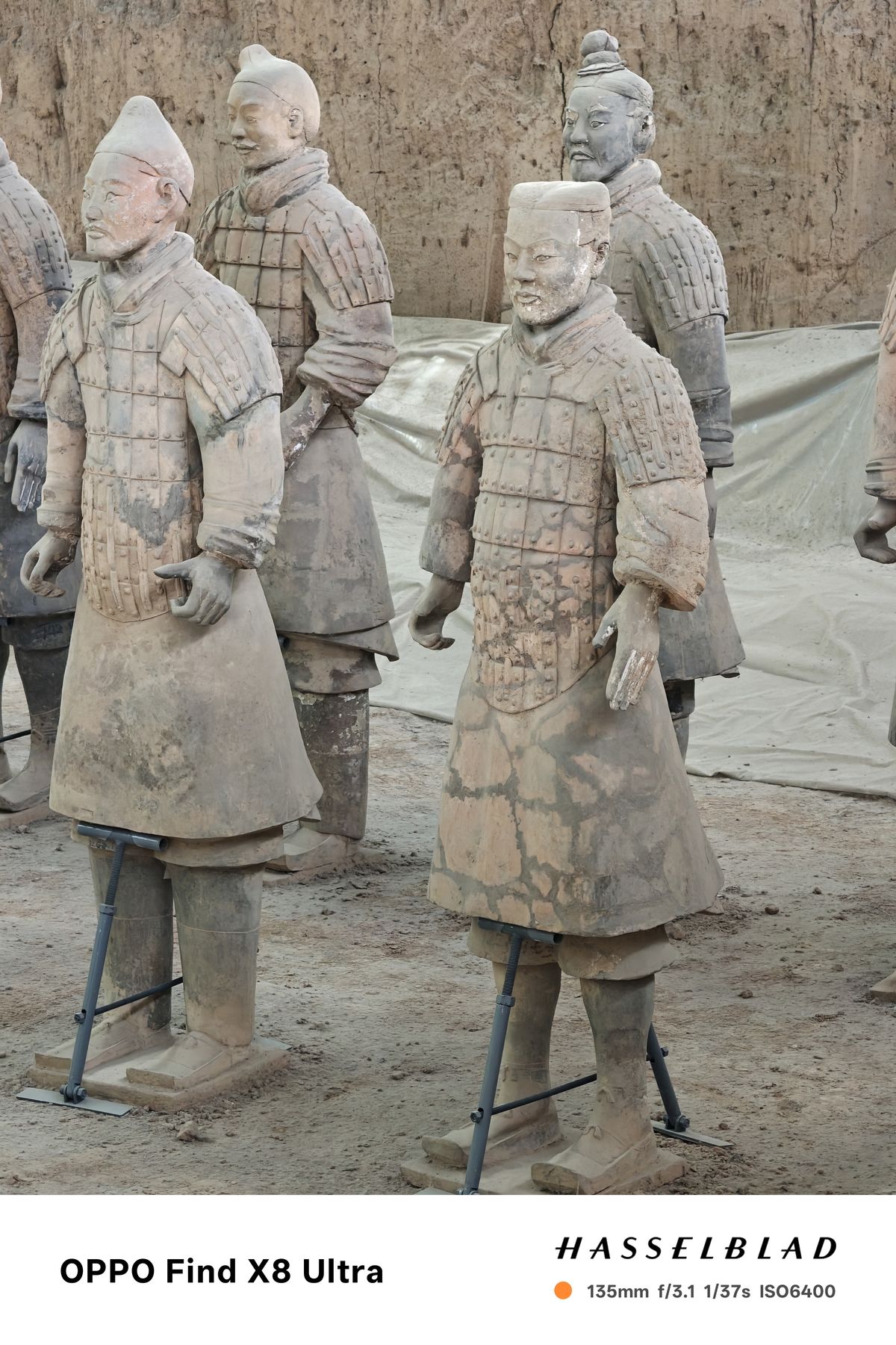 A line up of terracotta warrior statues