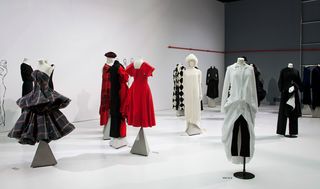 Yohji Yamamoto exhibition view at the V&A, 2011.