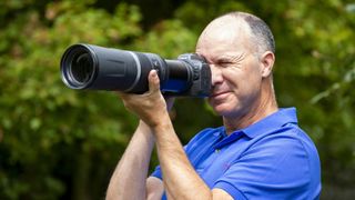 Editor Pete Travers with the Canon RF 800mm F11