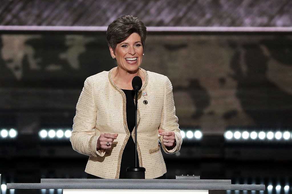 Sen. Joni Ernst addresses the 2016 Republican National Convention