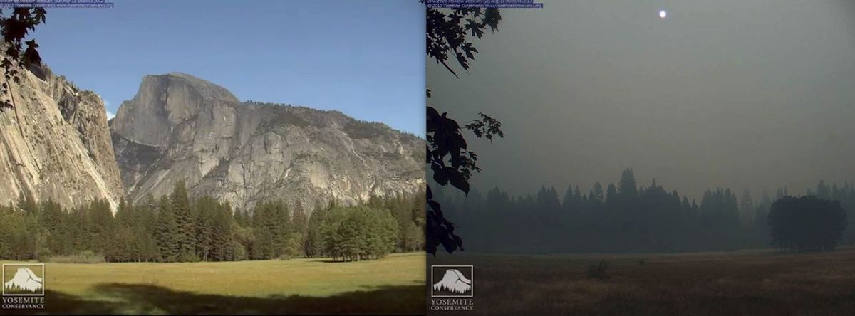 Half Dome Rim Fire