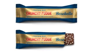 Barebells Crunchy Fudge on white background