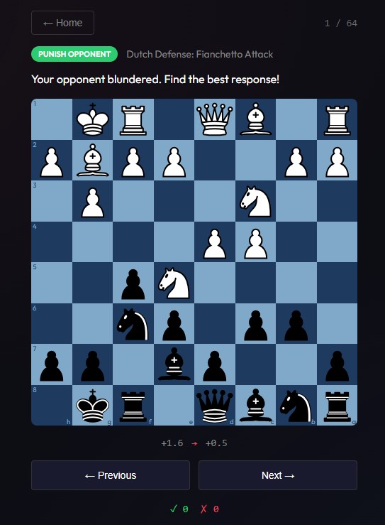 An image of a chess app made with Claude