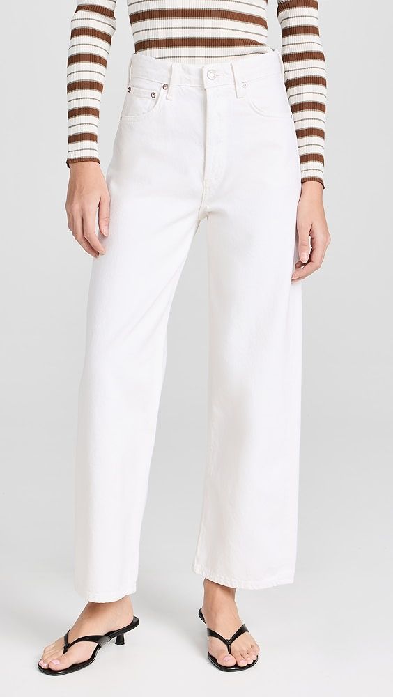Agolde Ren: High Rise Wide Leg Jeans