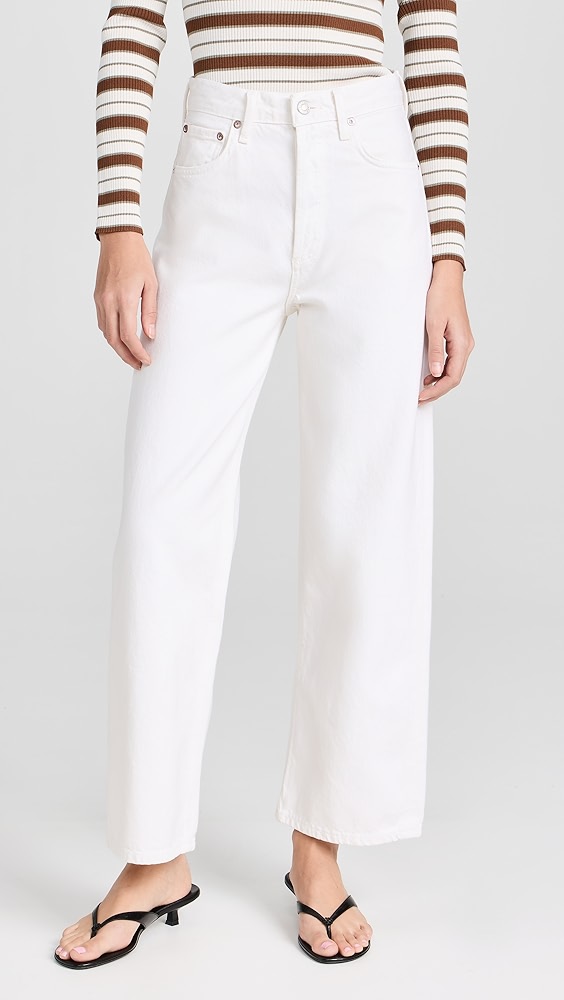 Agolde Ren: High Rise Wide Leg Jeans