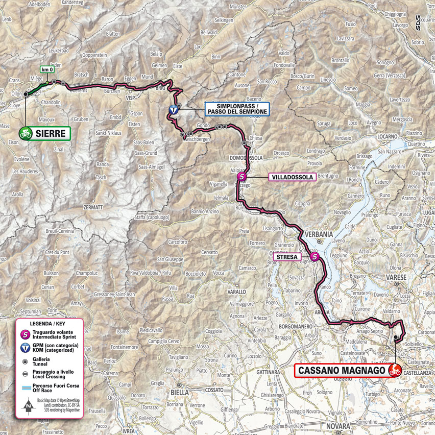 Maps and profiles of the 2023 Giro d'Italia