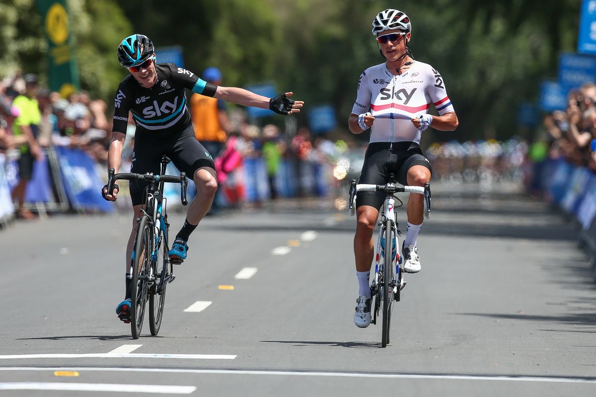 Chris Froome and Peter Kennaugh go one-two for Team Sky
