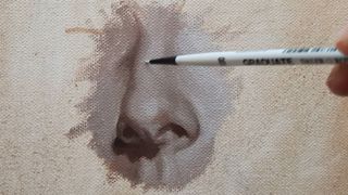 How to draw a nose: More formed nose shape with further details added