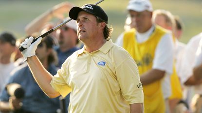 Phil Mickelson in the 2006 US Open at Winged Foot