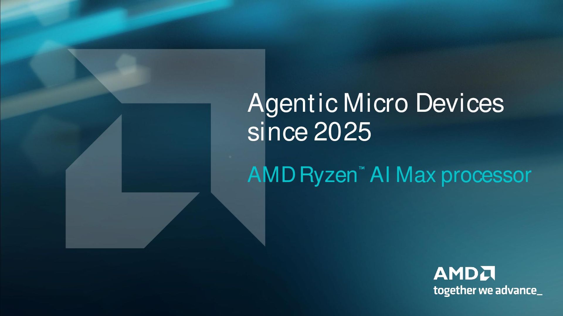 AMD agentic PC presentation.