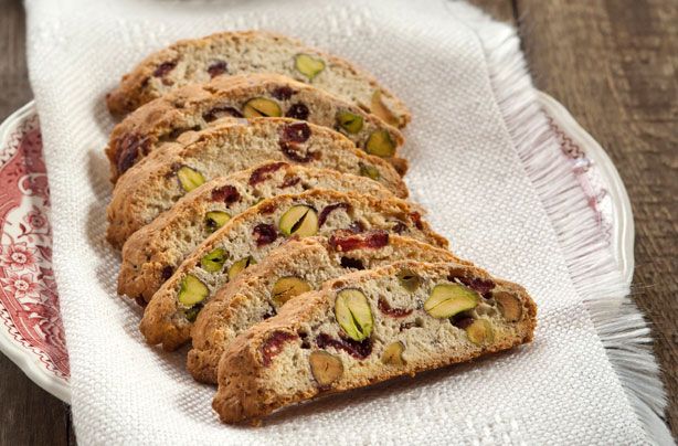 Cherry and pistachio Biscotti