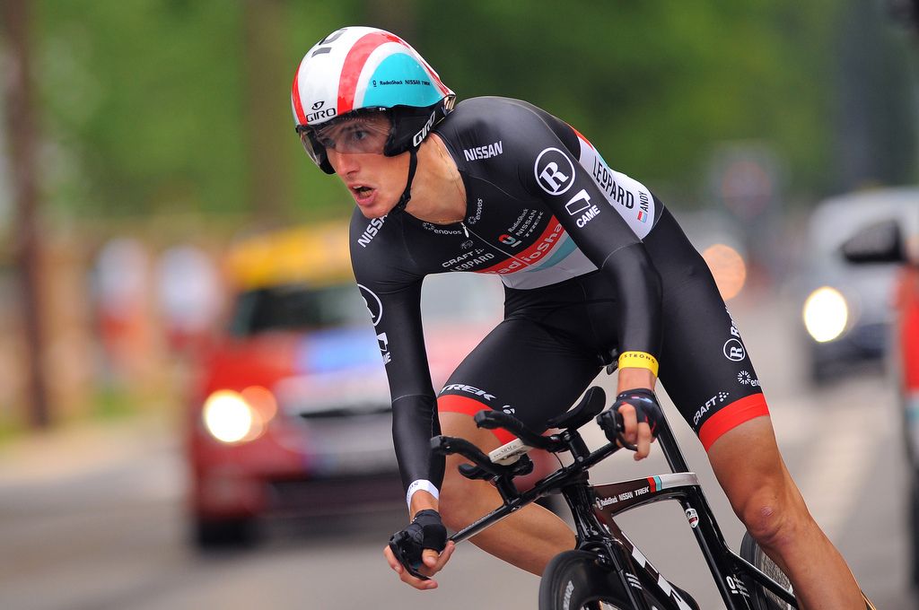 Andy Schleck's career was dealt a massive blow when he crashed during the 2012 time trial, fracturing his sacrum