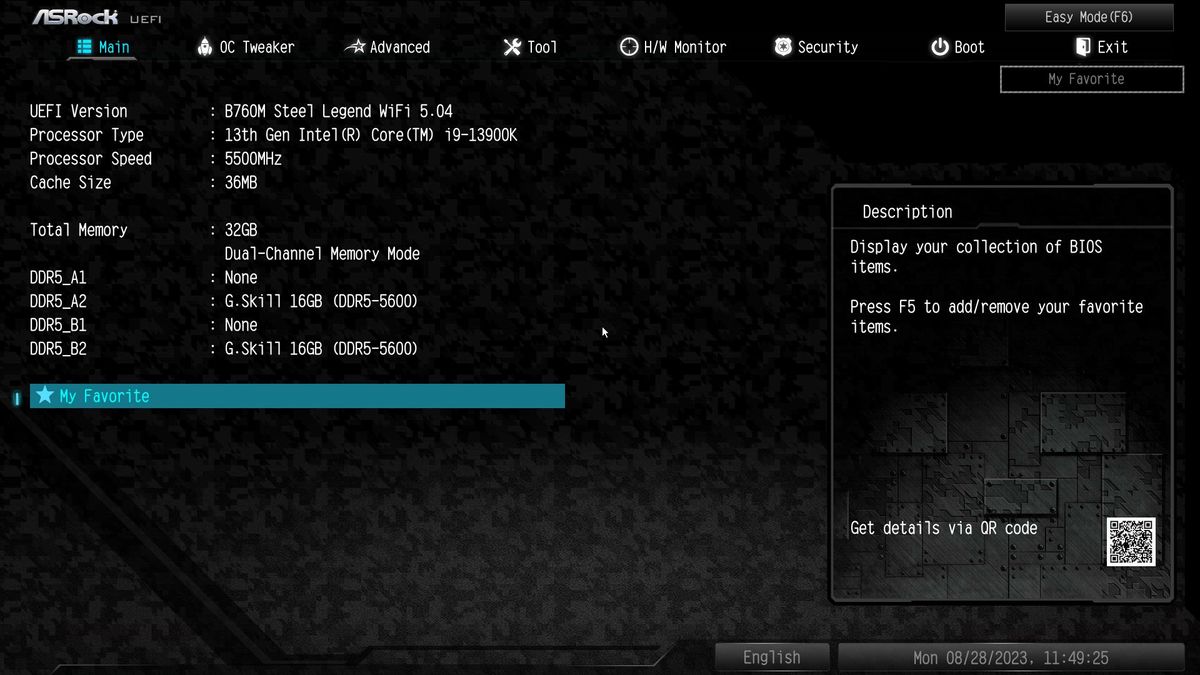 ASRock B760M Steel Legend Wi-Fi