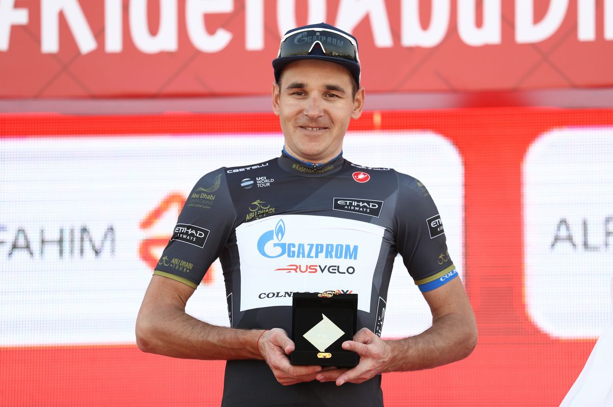 Nikolay Trusov in the points jersey