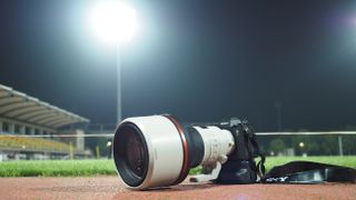 Sony FE 300mm f/2.8 GM OSS on an Olympic running track