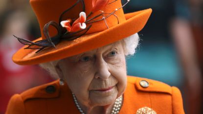 Britain's Queen Elizabeth II looks on during a visit to the Science Museum on March 07, 2019 in London, England