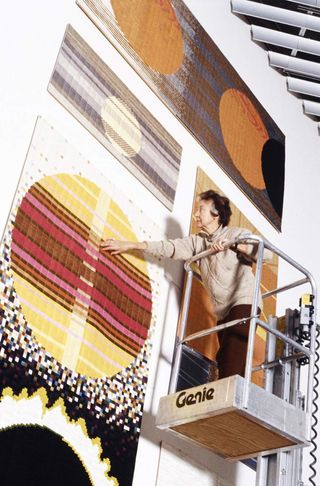 Aspects of the Sun silk mosaic, Lucienne Day, 1990