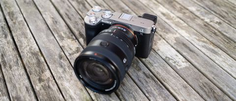 Close up of Sony A7C