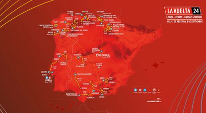 2024 Vuelta a España race route