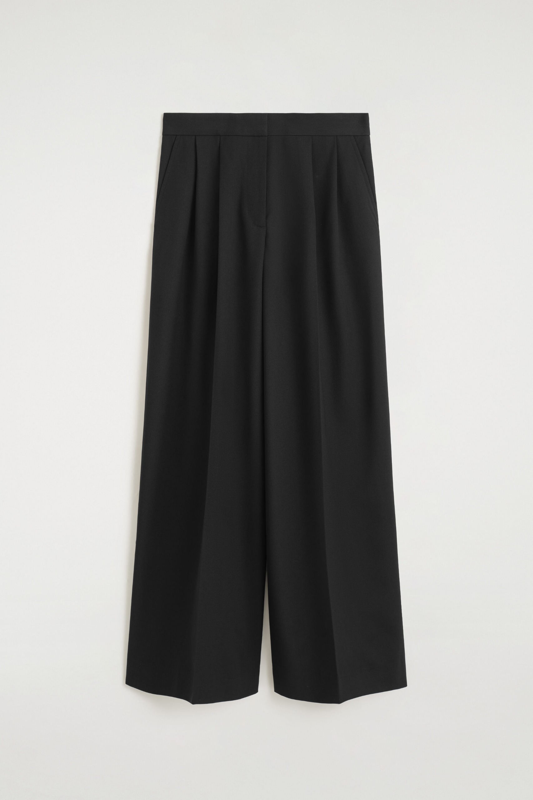 Pleated Wide-Leg Pants