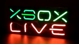 Image of a neon "Xbox Live" sign.