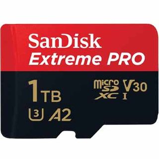 SanDisk Extreme Pro 1TB microSD card.