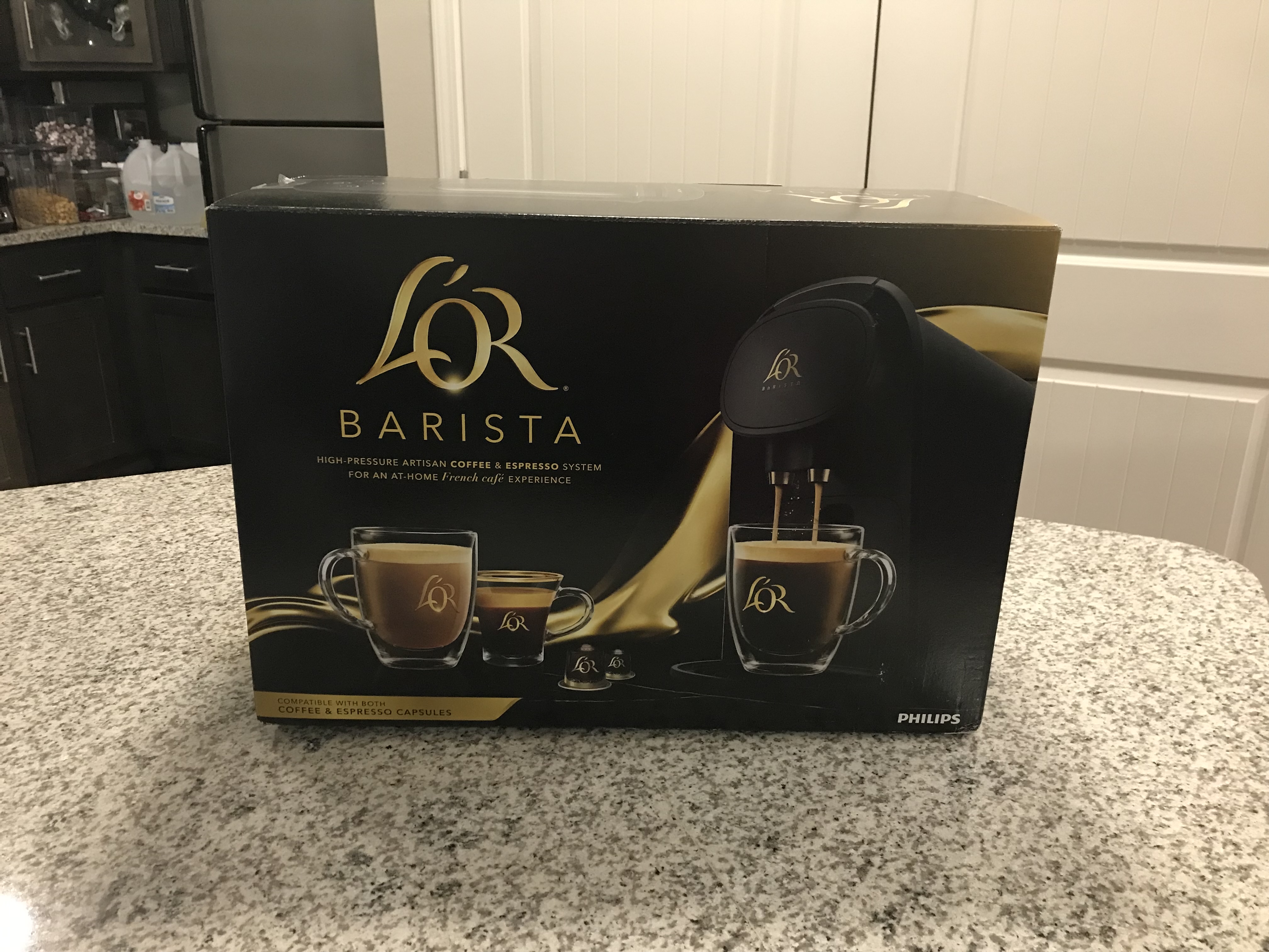 lor barista coffee maker in box