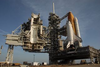 Space Shuttle Discovery Moves to Launch Pad